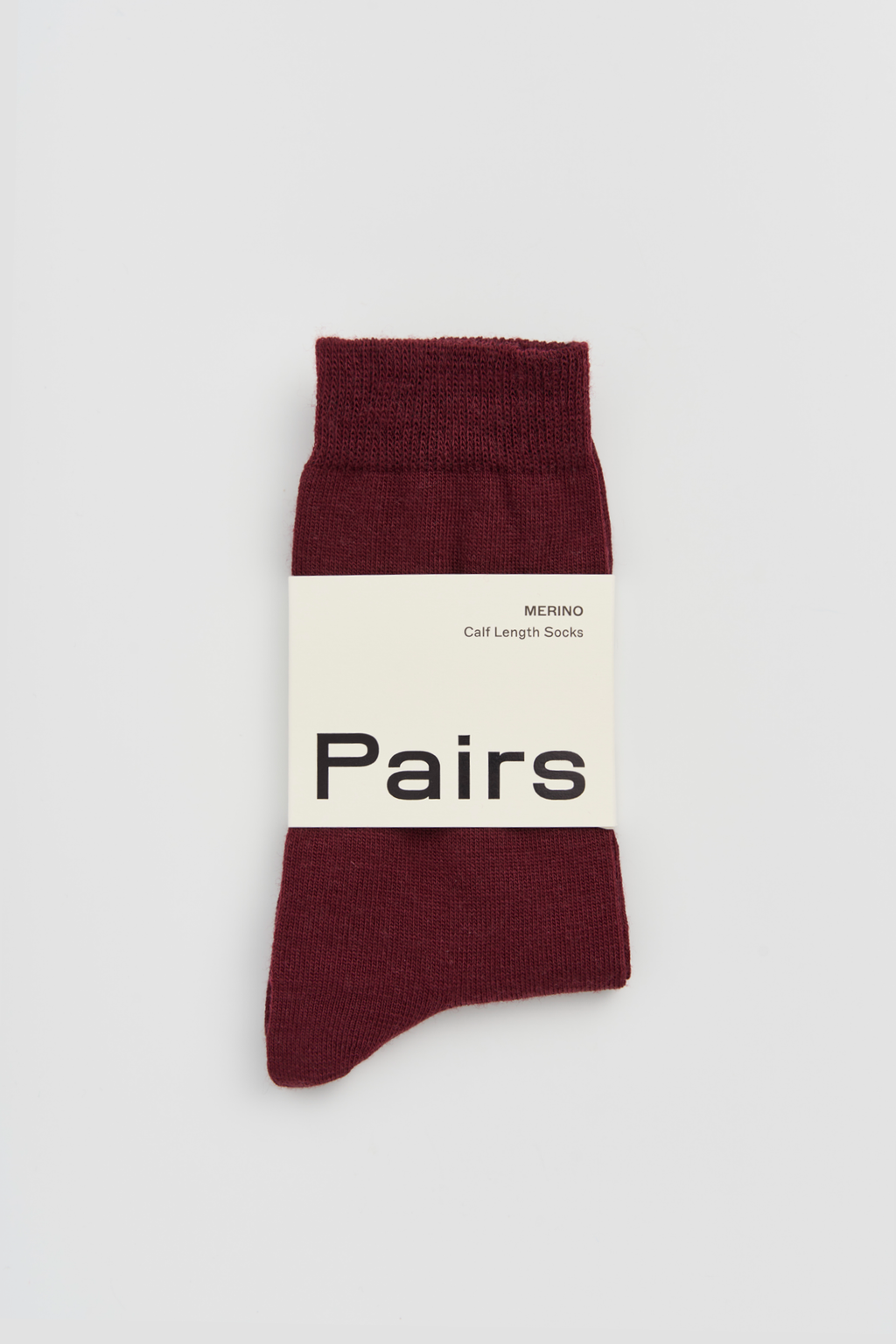 Pairs Socks - Merino Socks - Burgundy