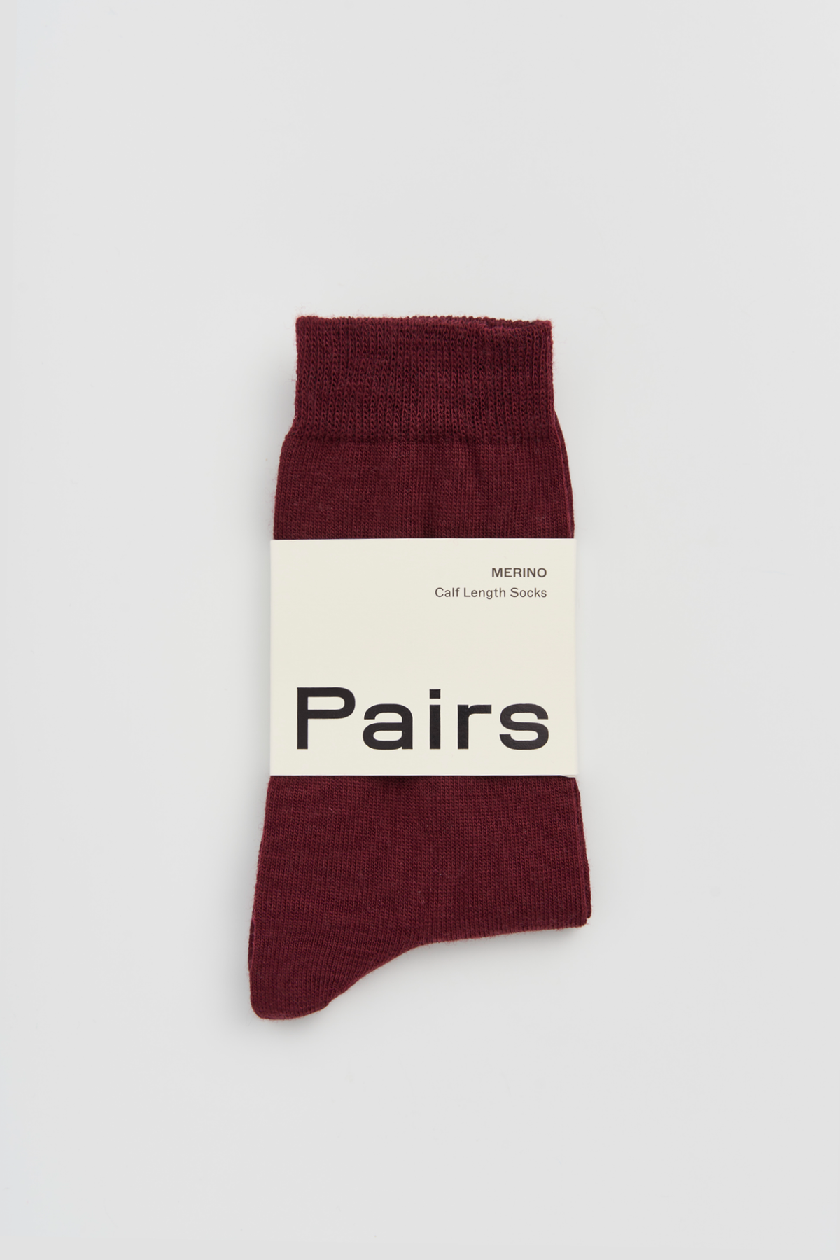 Pairs Socks - Merino Socks - Burgundy