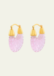  Shyla Jewellery Ettienne Soft Pink Ridged Earrings