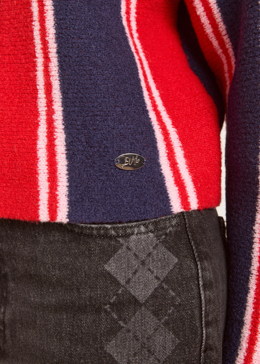 Damson Madder Bibi Boxy Reversible Cardigan