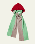 HADES Wool The Hooded Scarf | Red