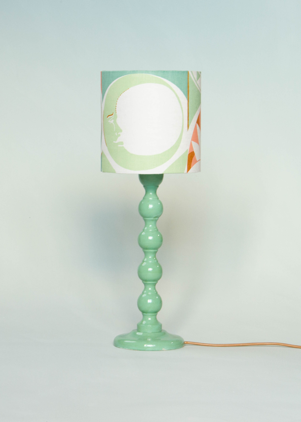 Three Moons Screen Printed Linen Lampshade — Pastel, by Jessie De Salis