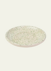 Ceramic Plate Grater in Speckled White (Small)