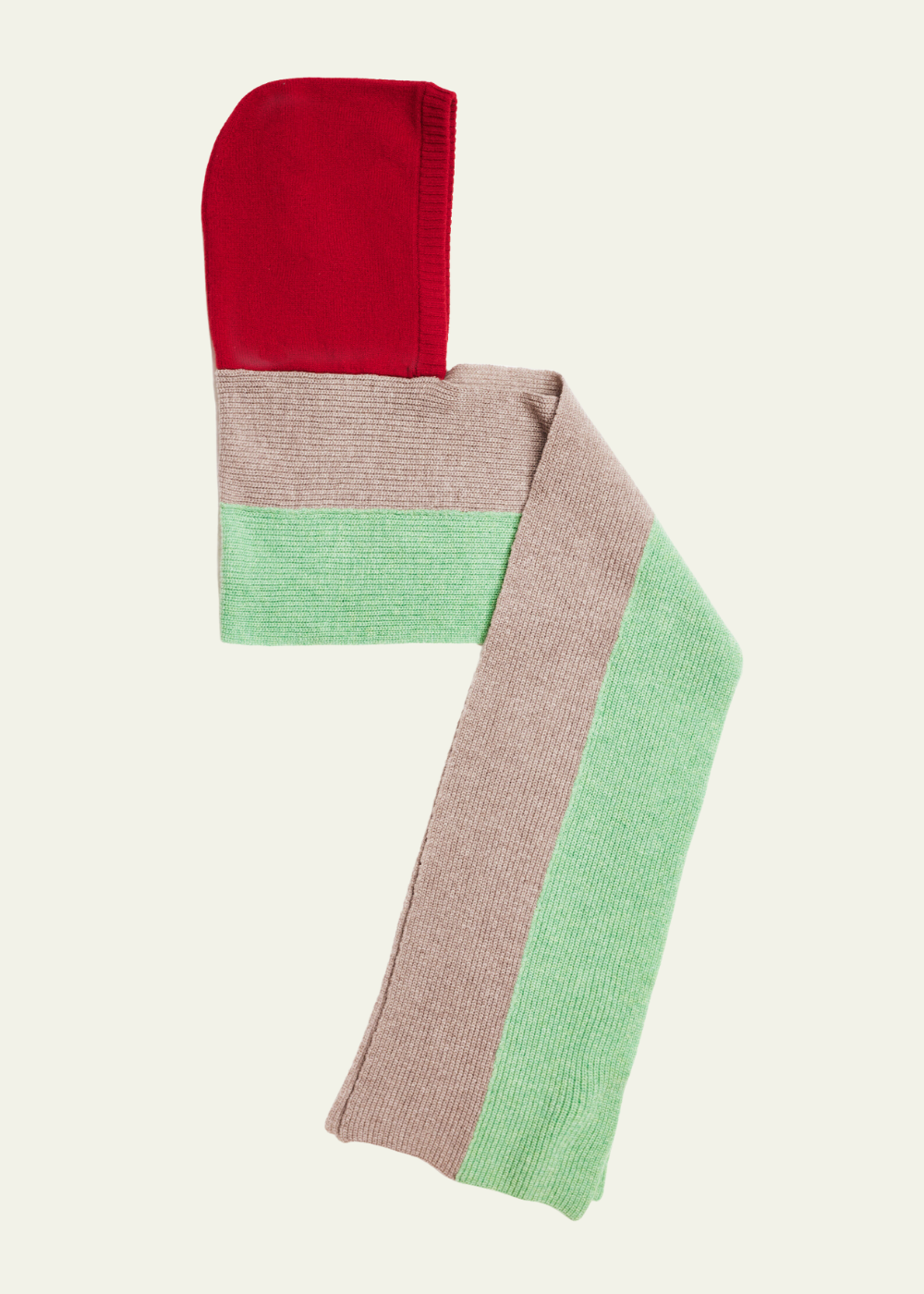 HADES Wool The Hooded Scarf | Red