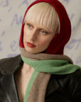 HADES Wool The Hooded Scarf | Red