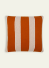 Sophie Home Enkel Striped Cushion Cover: Burnt Orange