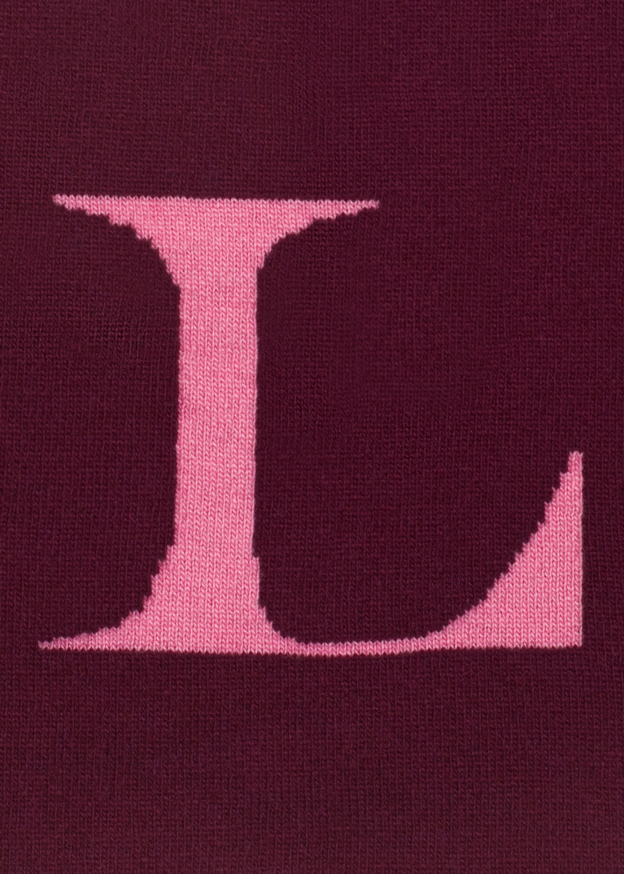HADES Wool Alphabet L Wool Knit Bag