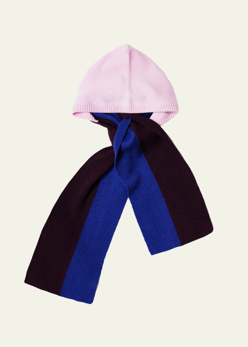 HADES Wool The Hooded Scarf | Pink