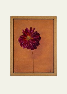  "Plum Dahlia on Peach" Original Artwork by Jasmyn Fraser