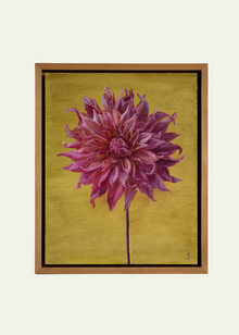  "Dahlia on Green" Original Artwork by Jasmyn Fraser