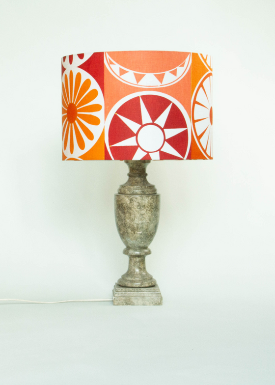 Bloom Screen Printed Linen Lampshade — Large, by Jessie De Salis