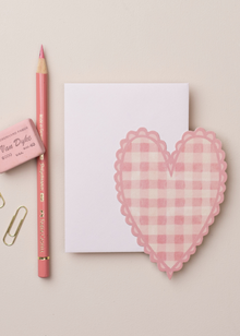  Wanderlust Paper Co. Pink Heart Mini Card