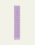 Verbena Mauve Spiral Dinner Candles, 2 Per Pack