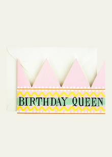  Hadley Paper Goods Birthday Queen Party Hat Greetings Card