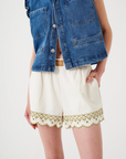 Seventy + Mochi Sophie Short in Ecru Denim