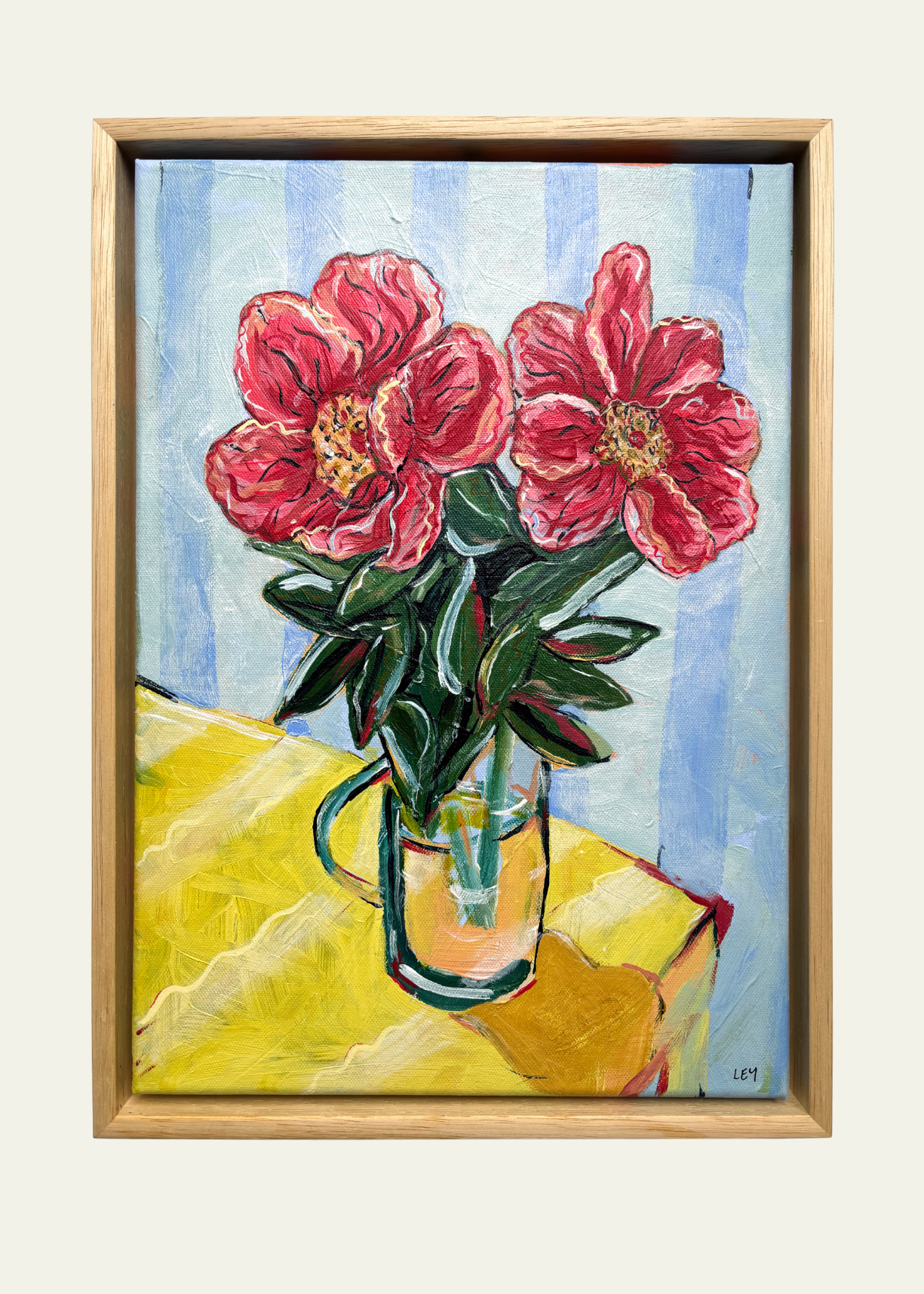 ‘Summer Peonies’ Original Artwork by Ley Lines