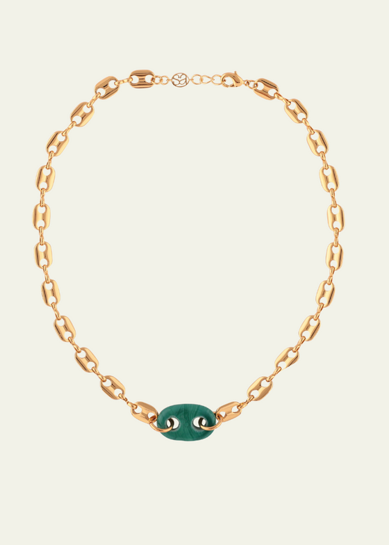 Sandralexandra Mariner Glass Link Necklace in Turquoise