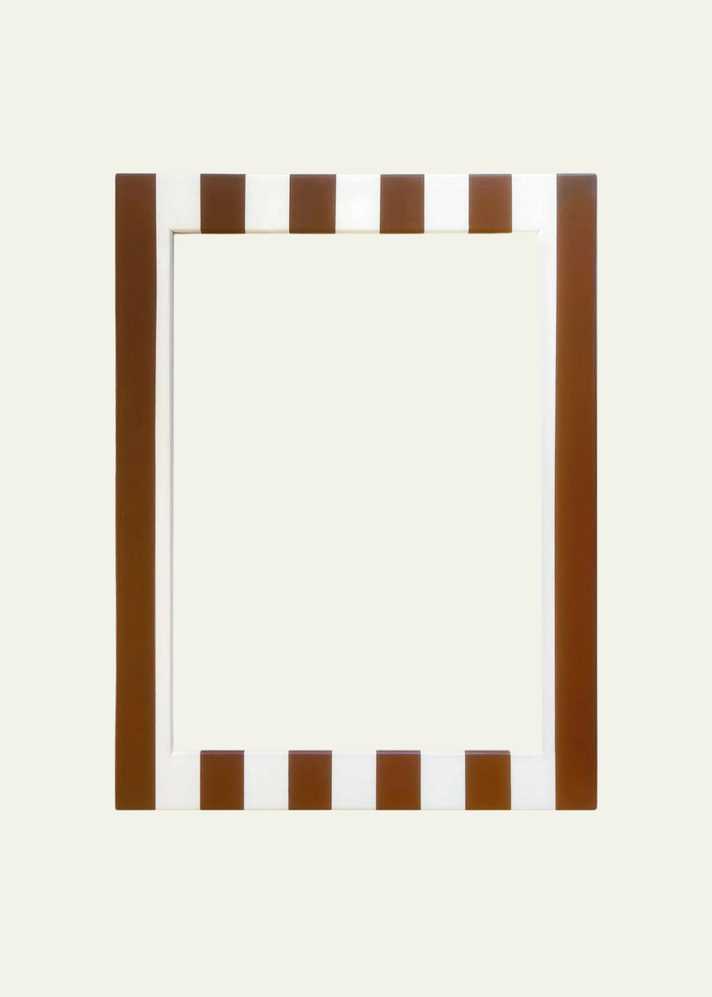 All The Things Candy Cane Striped Picture Frame — Chestnut & Shell