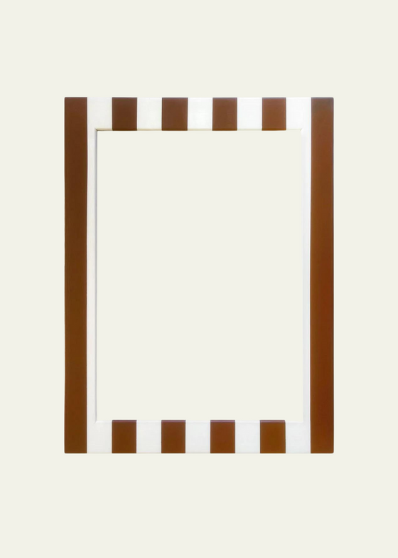 All The Things Candy Cane Striped Picture Frame — Chestnut & Shell