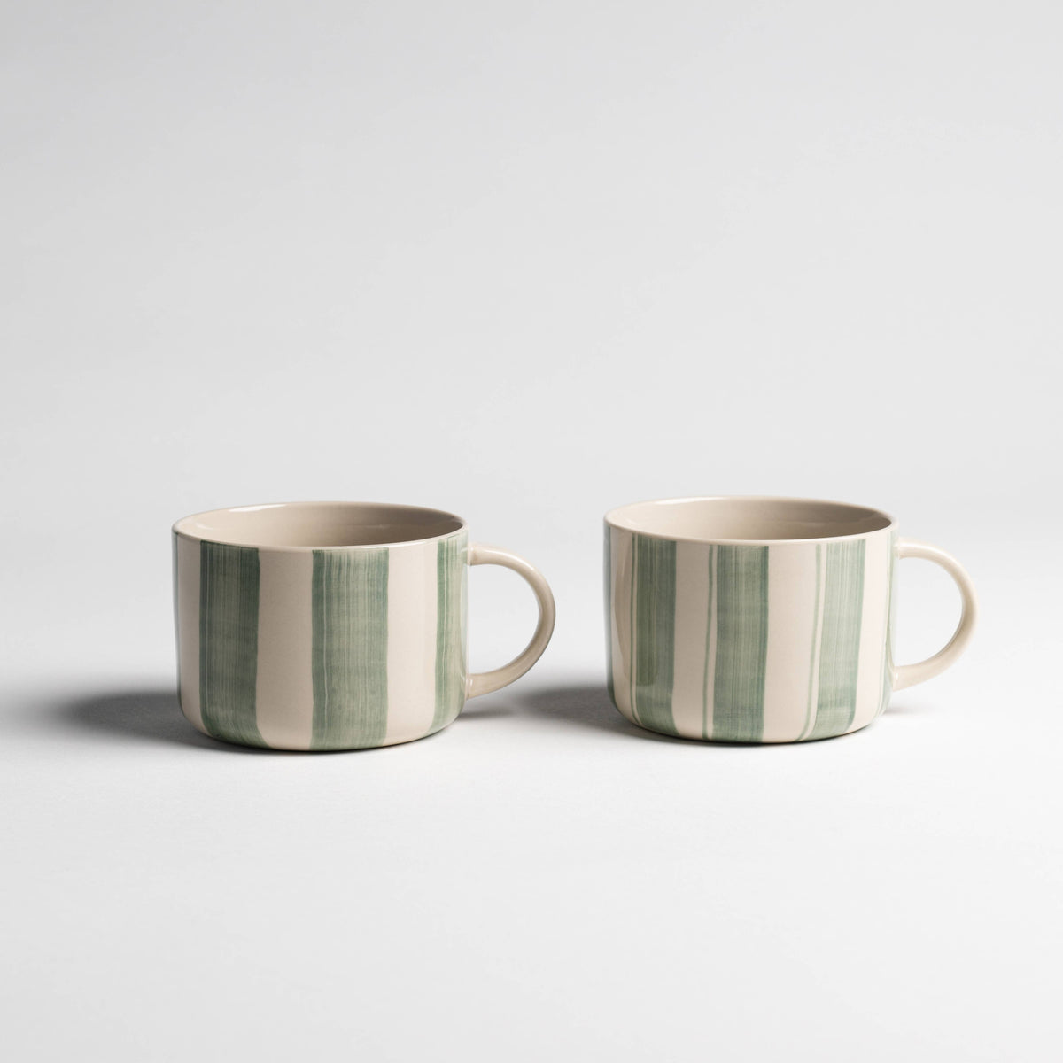 Kindred Mugs - Cornflower Mug - Brushed Sage Green - Large (Set of 2)