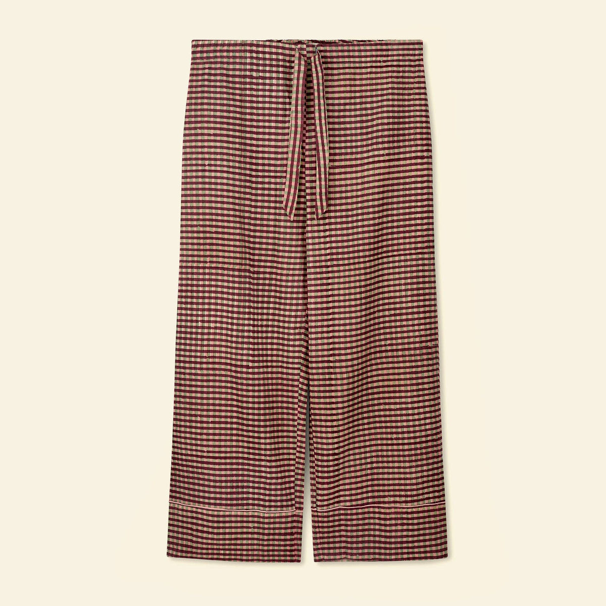 YONDER. - Women's Pyjama Set - Gingham Peppermint