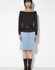Rita Row Rose Leather Tie Belt