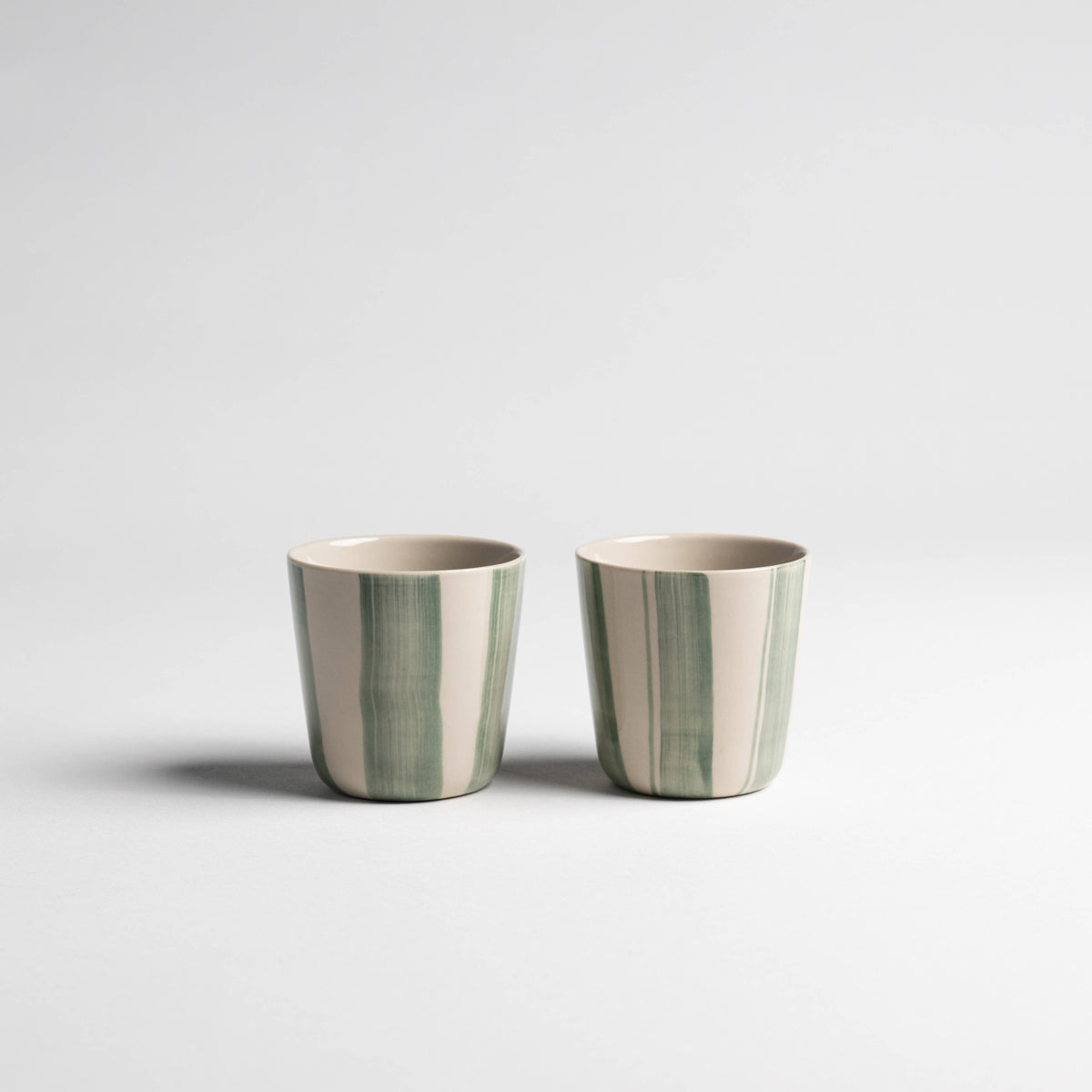 Kindred Mugs - Cornflower Beaker - Brushed Sage Green - Small (Set of 2)