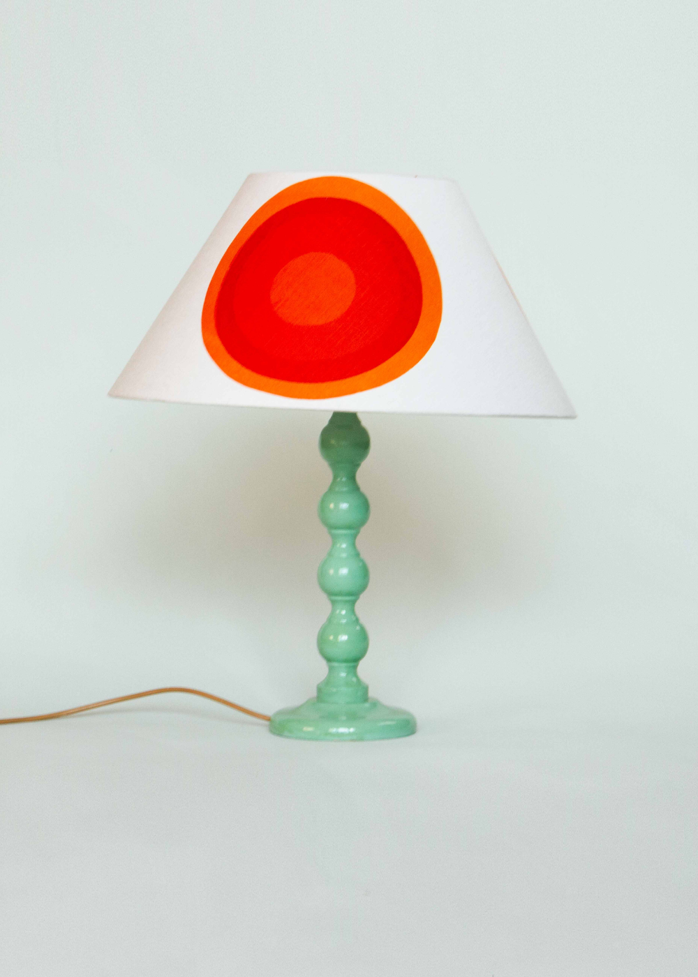 Bauhaus Screen Printed Linen Lampshade by Jessie De Salis