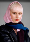 HADES Wool The Hooded Scarf | Pink
