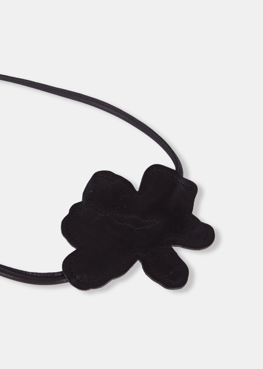 Rita Row Rose Leather Tie Belt