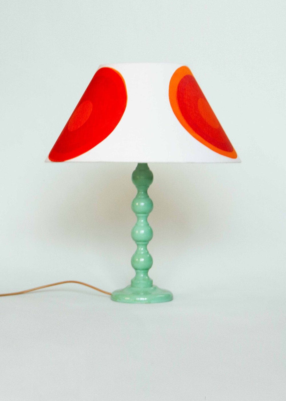 Bauhaus Screen Printed Linen Lampshade by Jessie De Salis