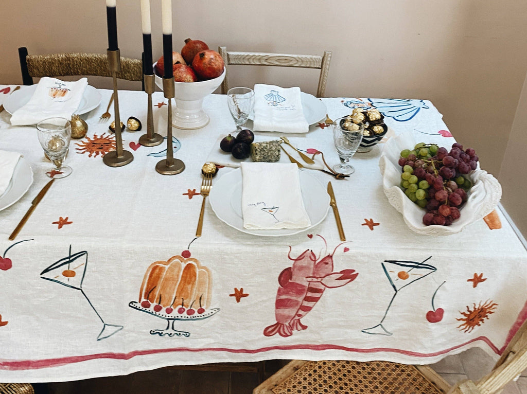 Dinette - Illustrated Tablecloth - Medium