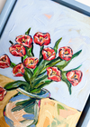 "Red Tulips" Original Artwork by Ley Lines