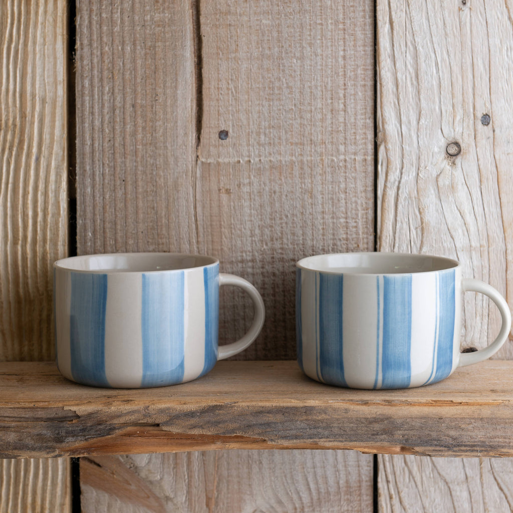 Kindred Mugs - Cornflower Mug - Brushed Light Blue - Large (Set of 2)