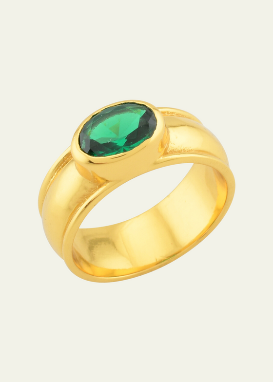Shyla Jewellery Juniper Ring Emerald