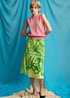 HADES Wool Blondie Vest | Pink & Lime