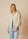 Indi & Cold Quilted Cotton Jacket in Stone