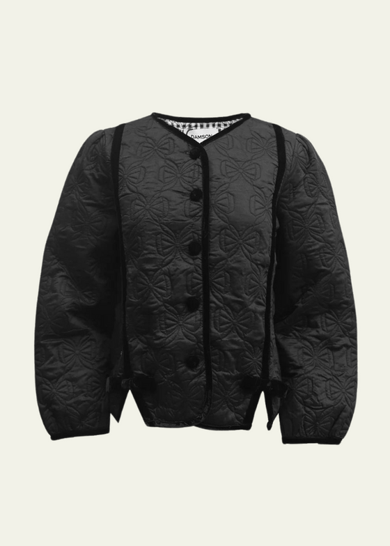 Damson Madder Diana Quilted Jacket - Black