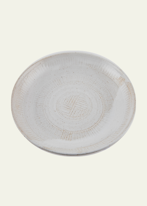 Sgraffito Ceramic Serving Bowl
