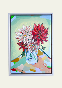  "A Jug Full of Dahlias" Original Artwork by Ley Lines