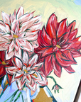 "A Jug Full of Dahlias" Original Artwork by Ley Lines