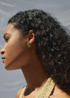 Shyla Jewellery Gold-Plated Rosalia Earrings — Malachite