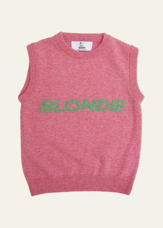 HADES Wool Blondie Vest | Pink & Lime