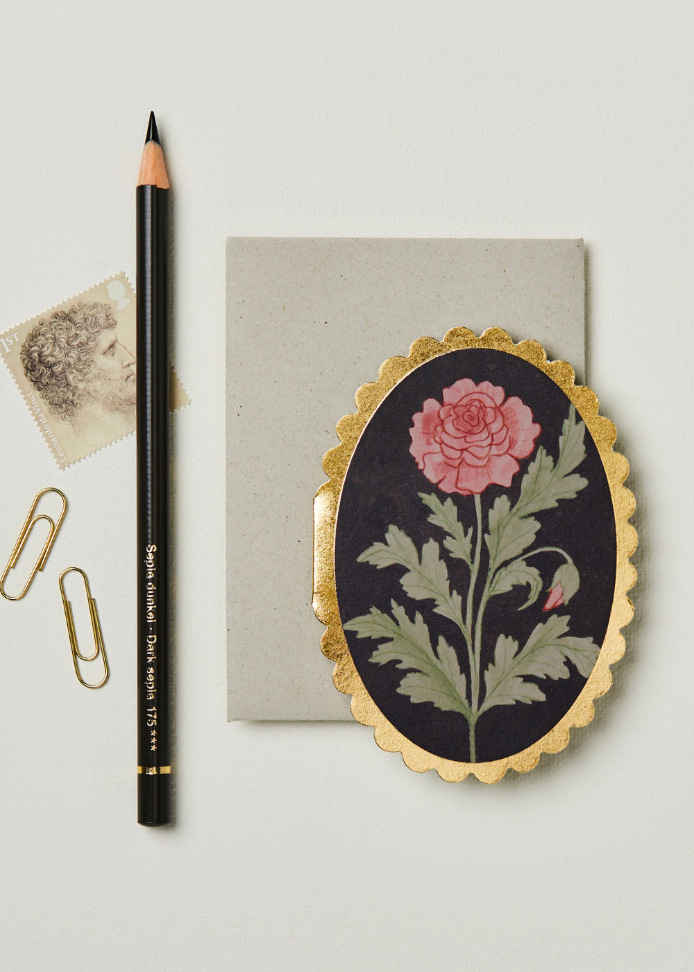 Wanderlust Paper Co. Rose Mini Card