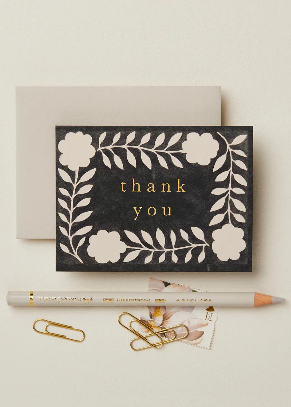 Wanderlust Paper Co. Ink Flora 'Thank You' Mini Card