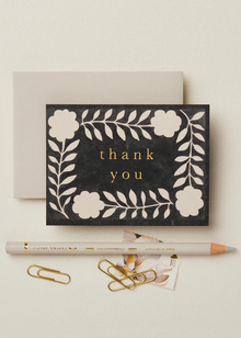  Wanderlust Paper Co. Ink Flora 'Thank You' Mini Card