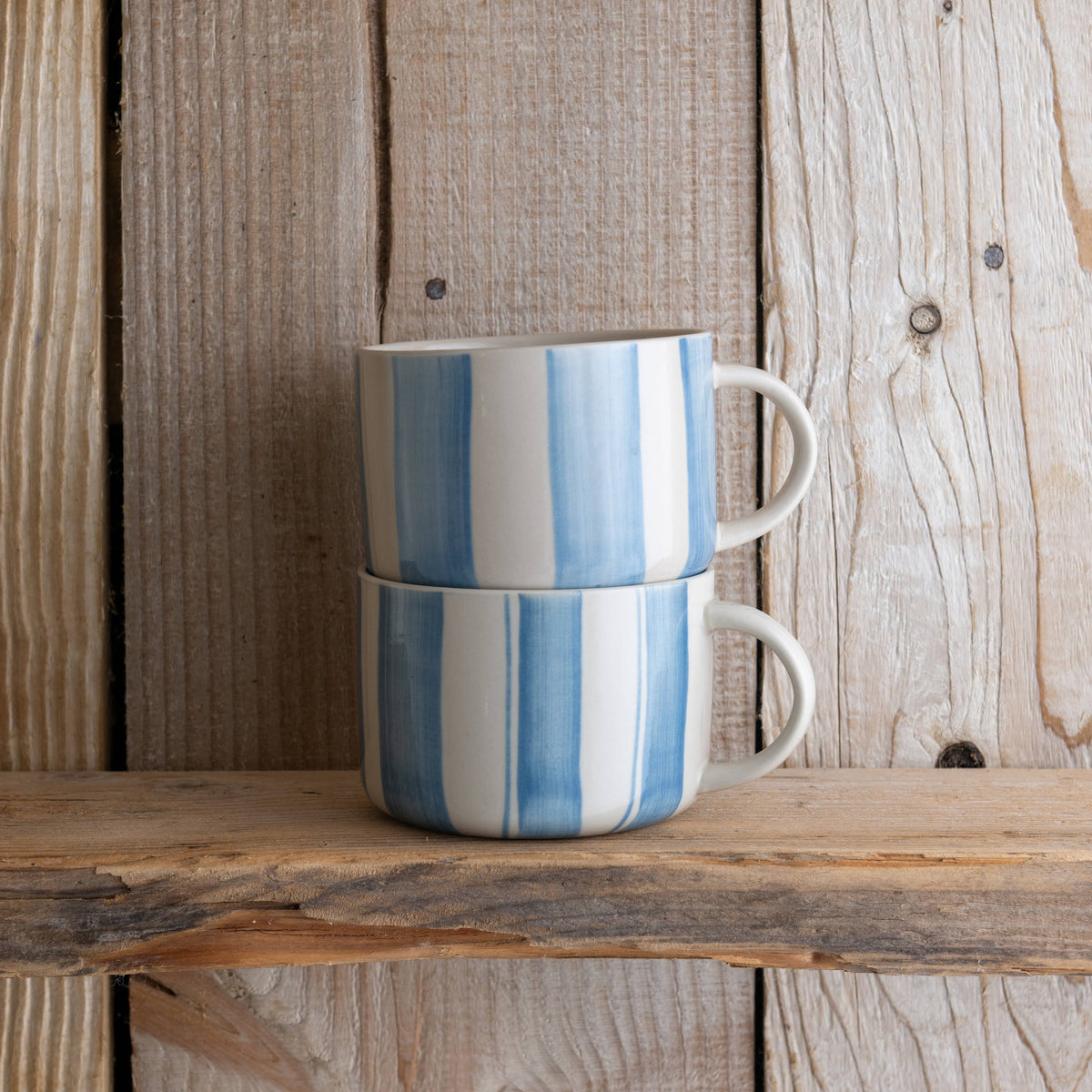 Kindred Mugs - Cornflower Mug - Brushed Light Blue - Large (Set of 2)