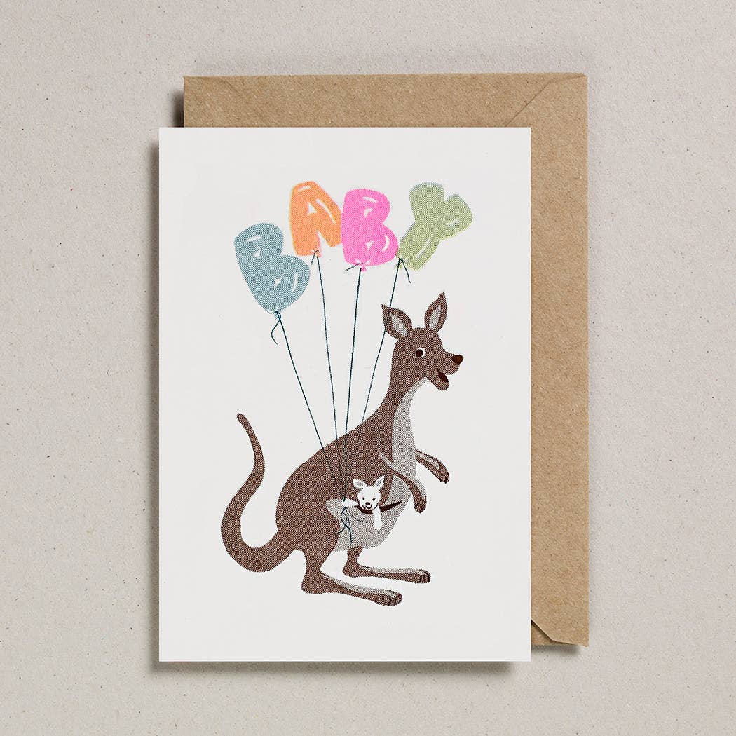 Petra Boase - New Baby Card - Kangaroo