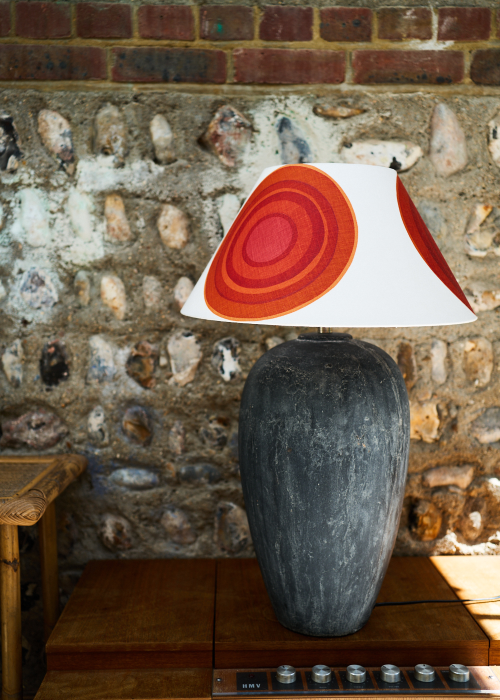 Bauhaus Screen Printed Linen Lampshade by Jessie De Salis