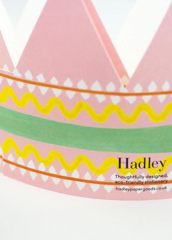 Hadley Paper Goods Birthday Queen Party Hat Greetings Card